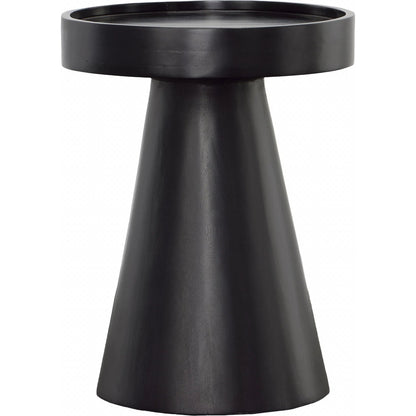 Garrett Side Table by Arch & Plane in black sandblasted finish. Made from mango wood in a modern style.