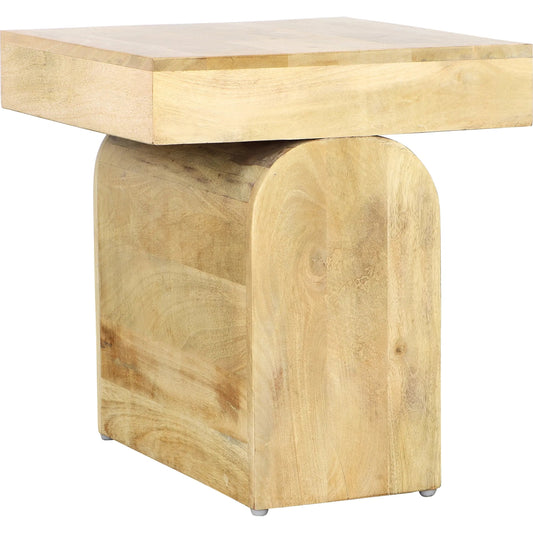 Casimiro Side Table by Arch & Plane in light natural. Made from mango wood in a unique style.