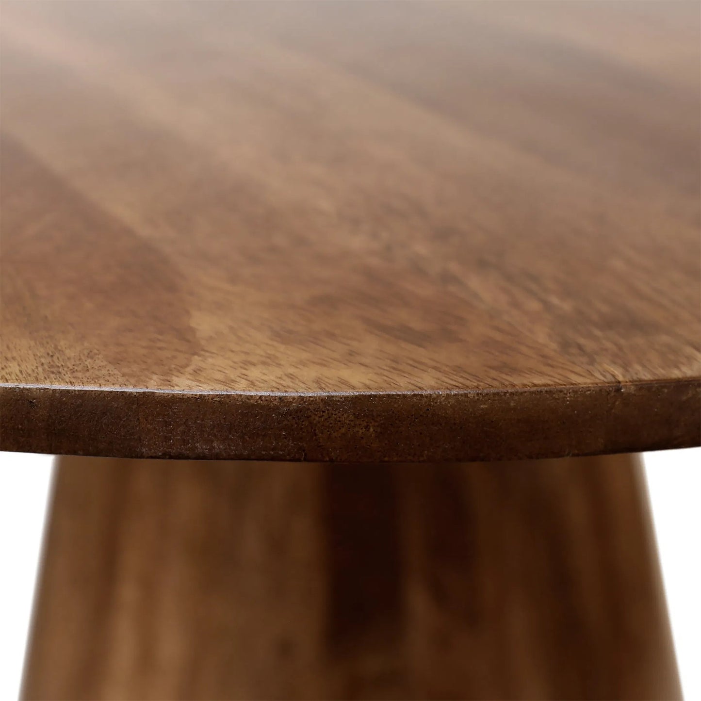 004 SI-2351192 | Closeup | Mathias Dining Table by Arch & Plane in medium brown. Made from mango wood in a transitional style.