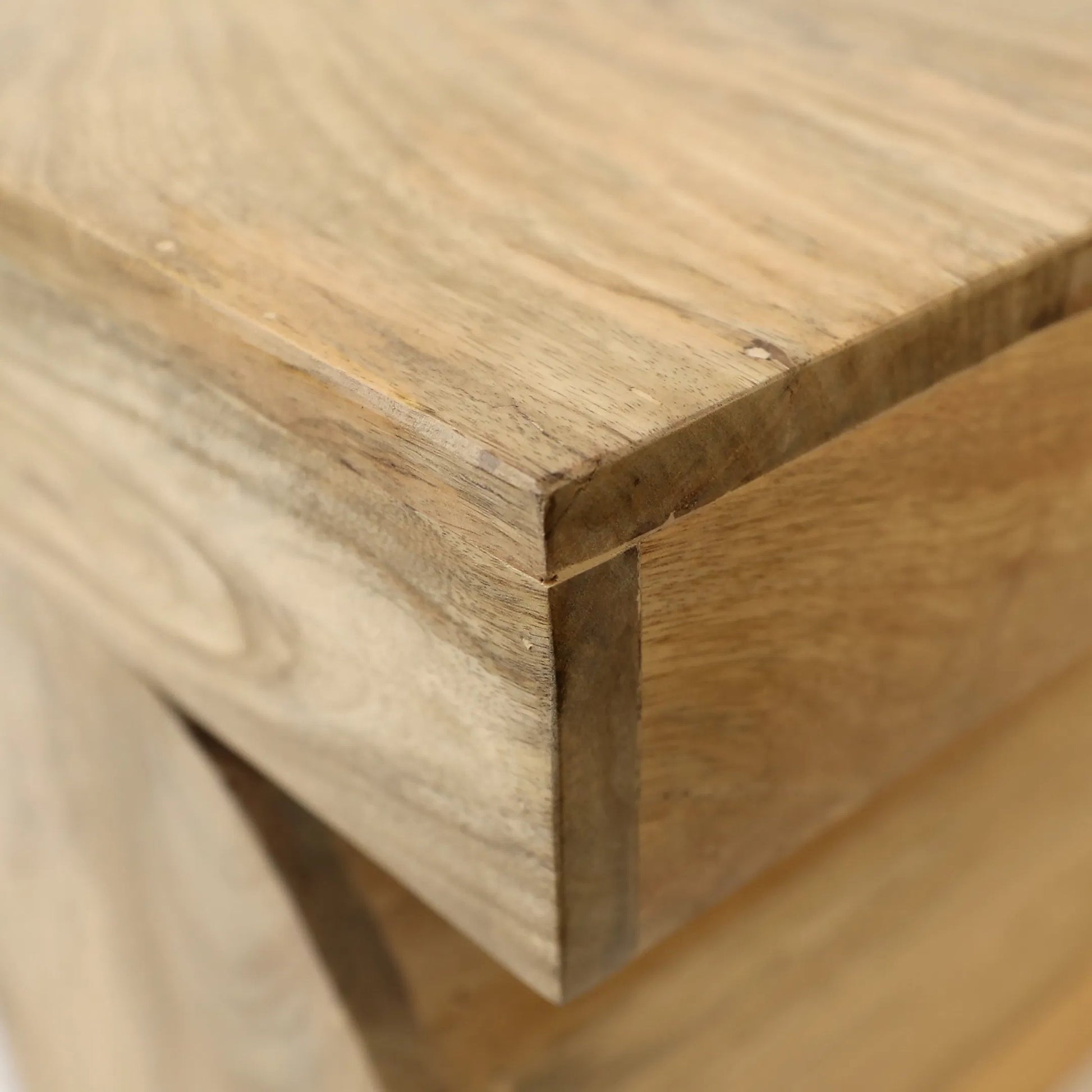 Susanne Coffee Table by Arch & Plane in light natural. Made from mango wood in a transitional style.