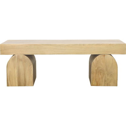Susanne Coffee Table by Arch & Plane in light natural. Made from mango wood in a transitional style.