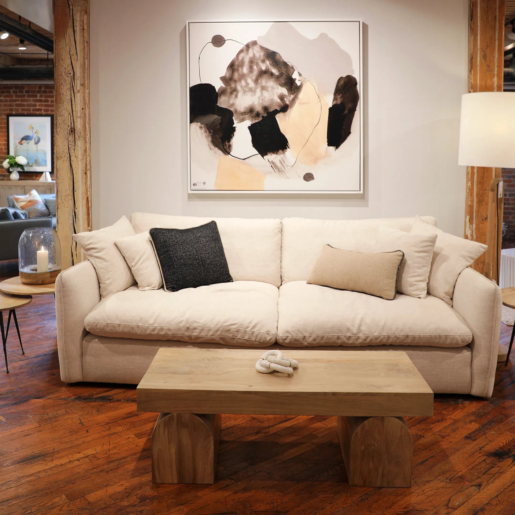 Susanne Coffee Table by Arch & Plane in light natural. Made from mango wood in a transitional style.