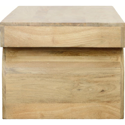 Susanne Coffee Table by Arch & Plane in light natural. Made from mango wood in a transitional style.
