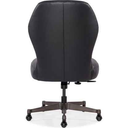 Executive Swivel Tilt Chair by Hooker Furniture in gunmetal. Made from unique in a modern style.