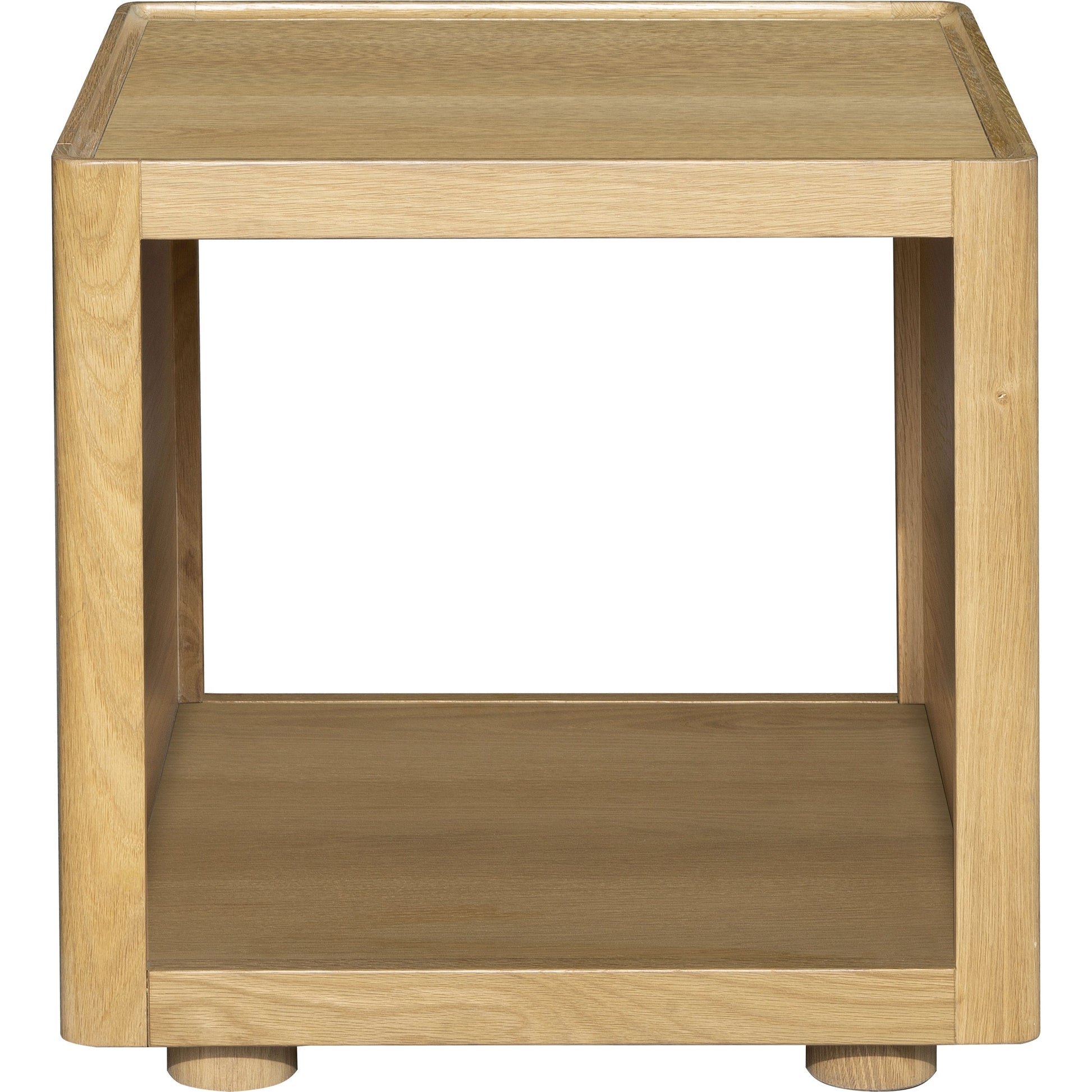 Shaye End Table by Surya. Made from top: wood veneer, manufactured wood, base: oak in a modern style.