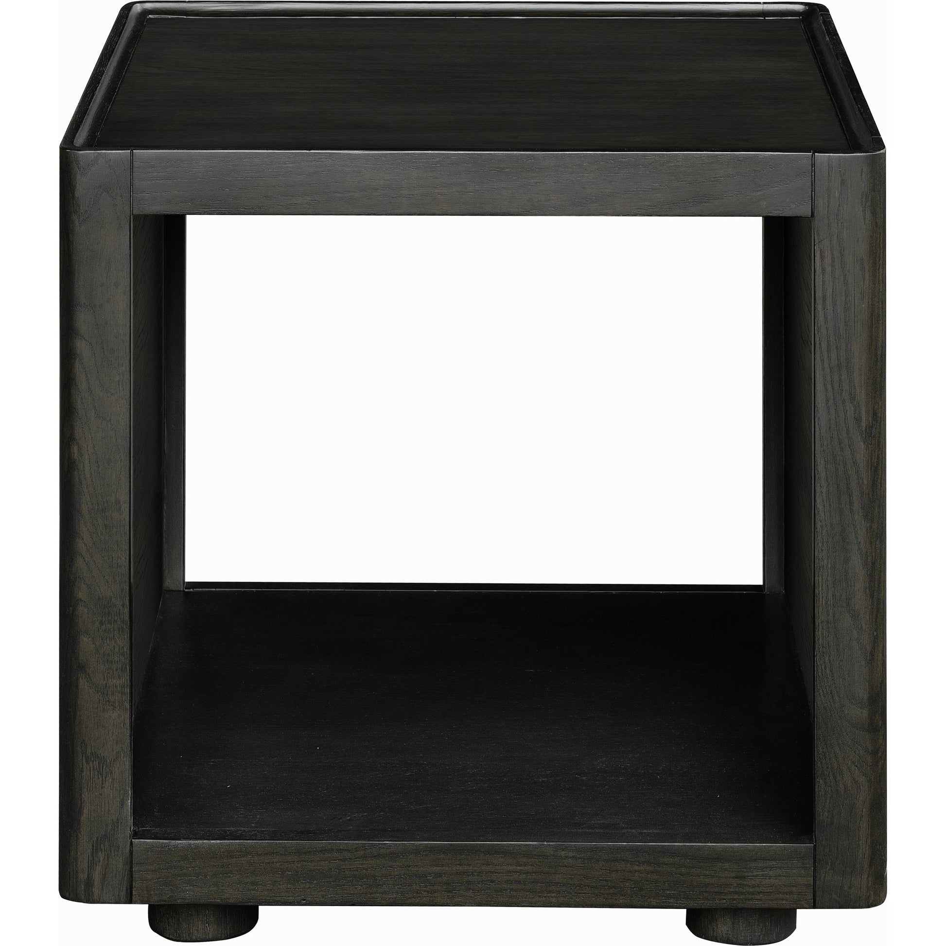 Shaye End Table by Surya. Made from top: wood veneer, manufactured wood, base: oak in a modern style.