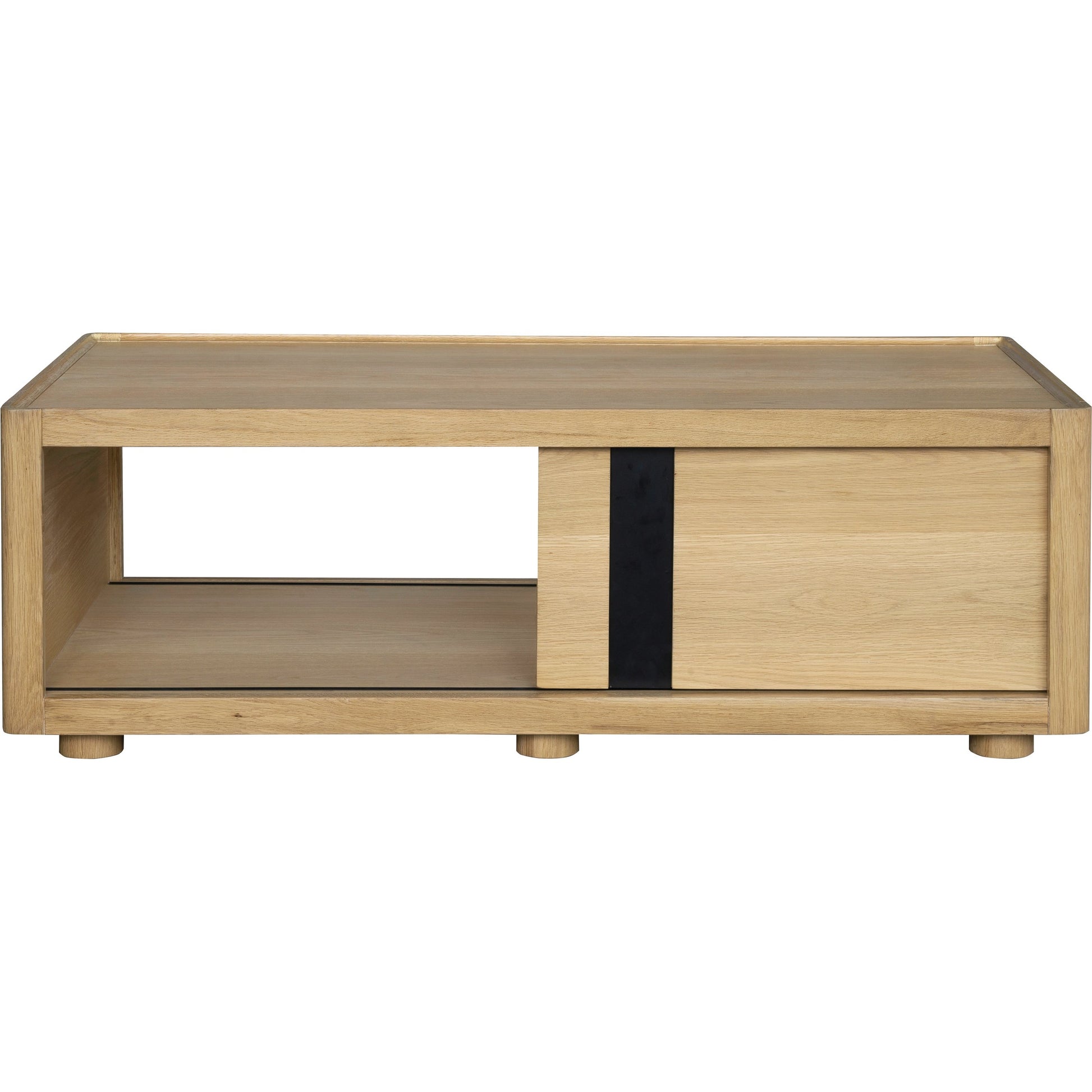 Shaye Coffee Table by Surya. Made from top: wood veneer, manufactured wood, steel, base: oak in a modern style.