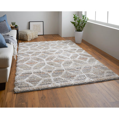 Mynka Transitional Diamond Rug - 39ICF by Feizy. Made from polyester in a unique style.