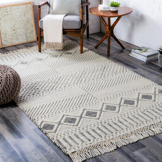 Saint Clair Rug - 27900 by Livabliss in black, cream. Made from 100% new zealand wool in a unique style.