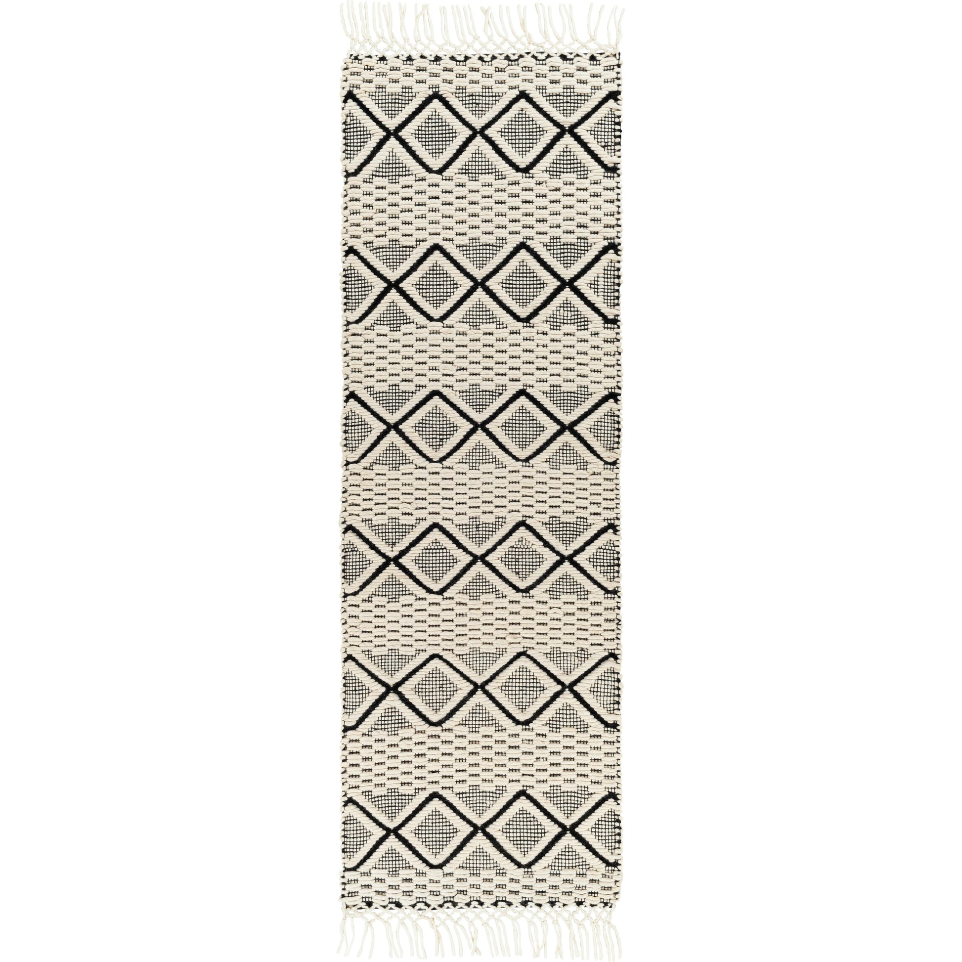 Saint Clair SIC-2301 Rug by Surya in black, cream. Made from 100% new zealand wool in a unique style.