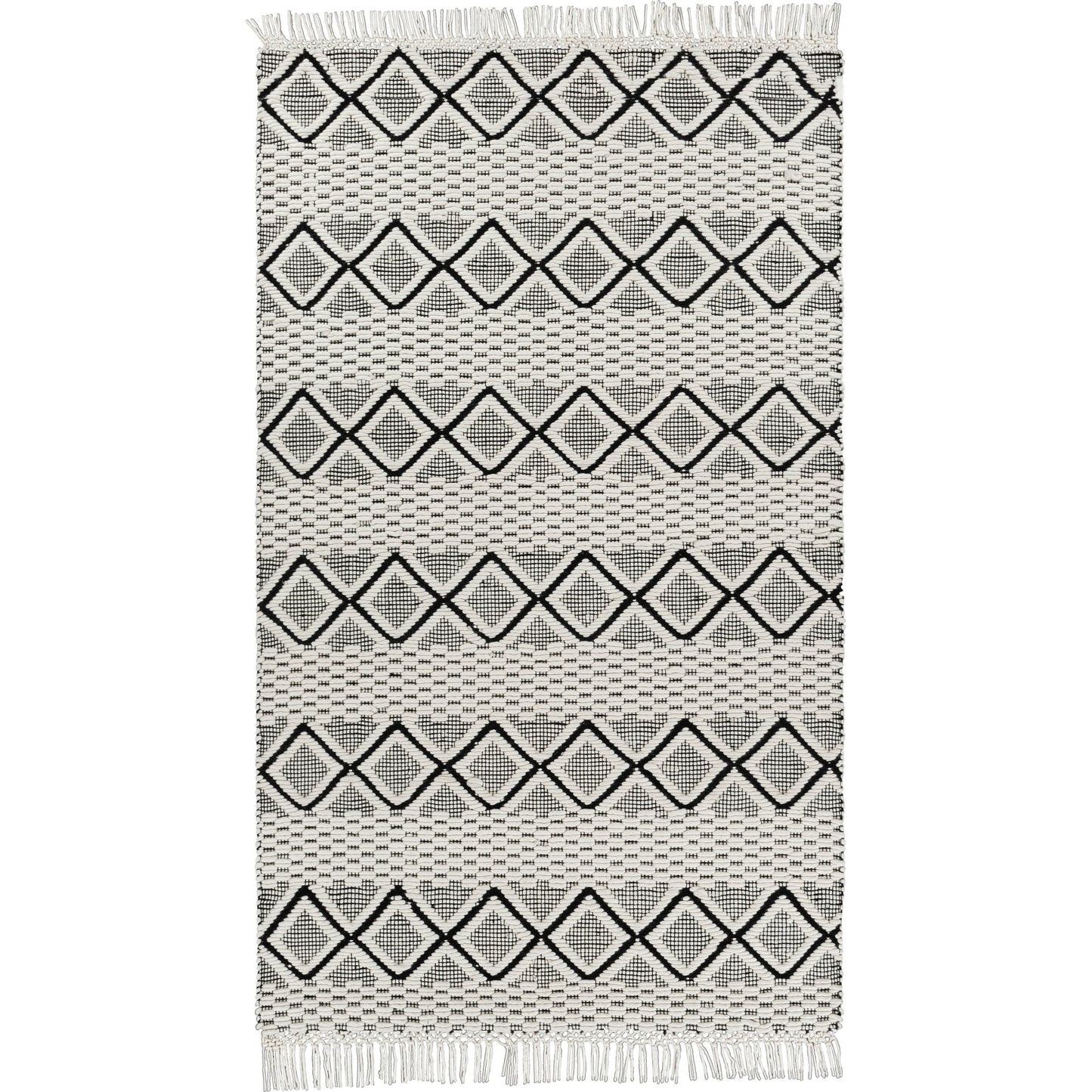 001 SI-1890048,SI-1890052,SI-1890053,SI-1890054 | Primary Silo | Saint Clair Rug - 27901 by Surya in black, cream. Made from 100% new zealand wool in a unique style.