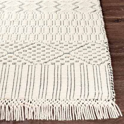 Saint Clair Rug - 27902 by Surya in black, cream. Made from 100% new zealand wool in a unique style.