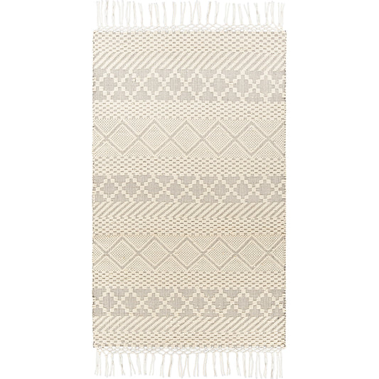 Saint Clair Rug - 27903 by Livabliss in cream, black. Made from 100% new zealand wool in a unique style.
