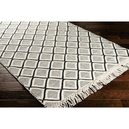 Saint Clair Rug - 27904 by Surya in black, cream. Made from 100% new zealand wool in a unique style.