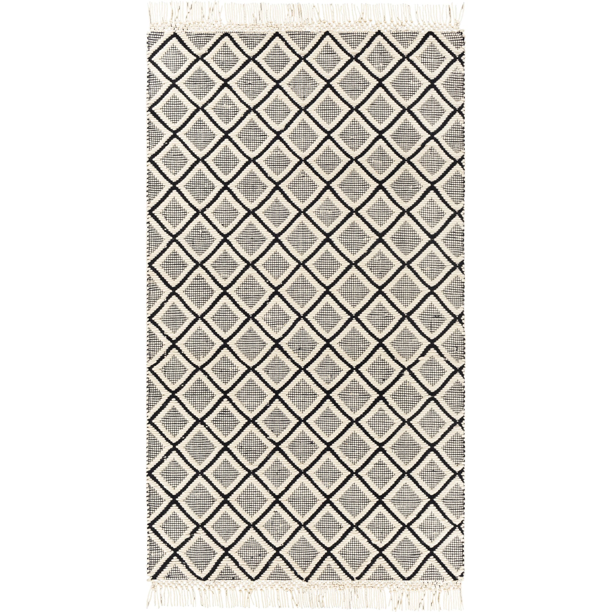Saint Clair Rug - 27904 by Surya in black, cream. Made from 100% new zealand wool in a unique style.