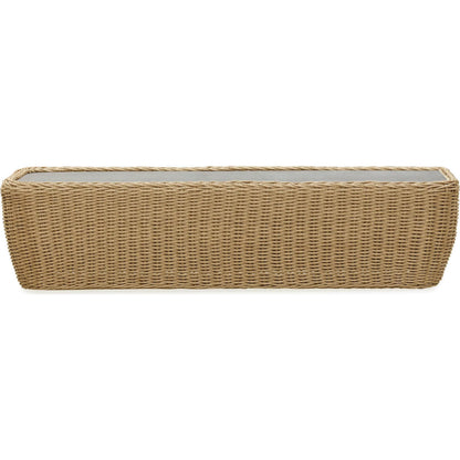 Siesta Outdoor Coffee Table by LH Imports in grey and natural. Made from unique in a rustic style.