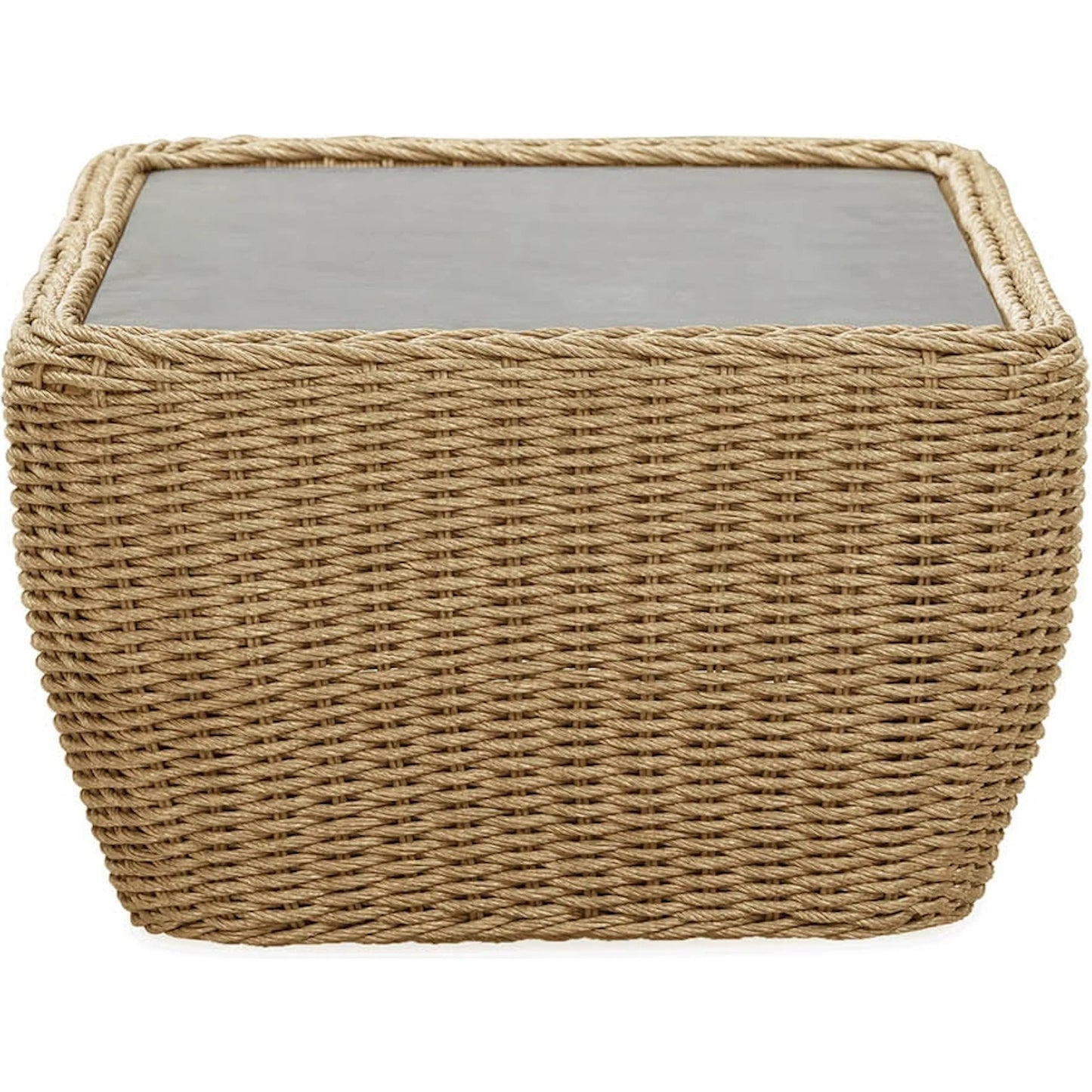 004 SI-2452952 | Additional Silo | Siesta Outdoor Coffee Table by LH Imports in grey and natural. Made from unique in a rustic style.