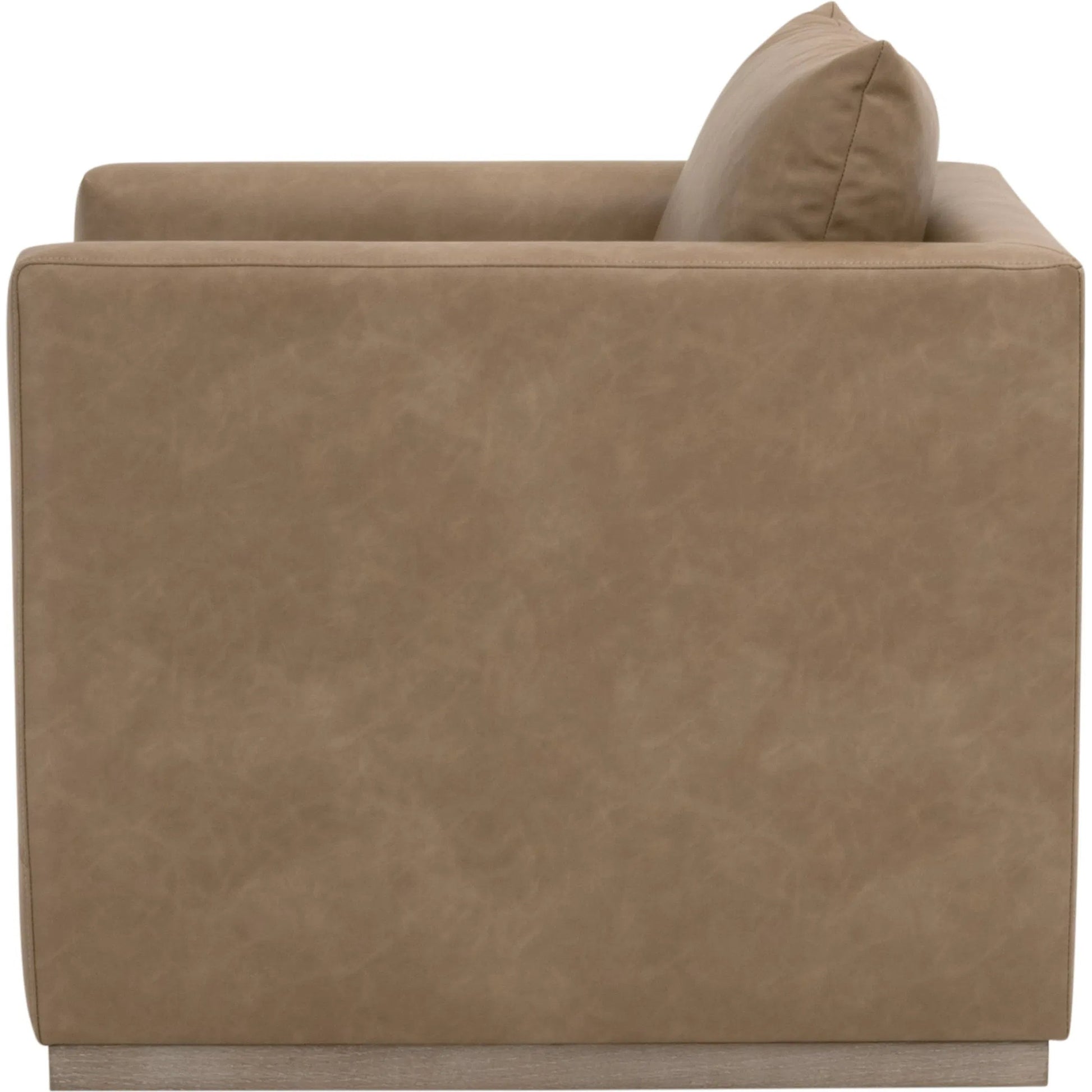 Siena Plinth Base Swivel Club Chair by Essentials For Living. Made from solid oak wood, mdf, plywood, metal in a transitional style.