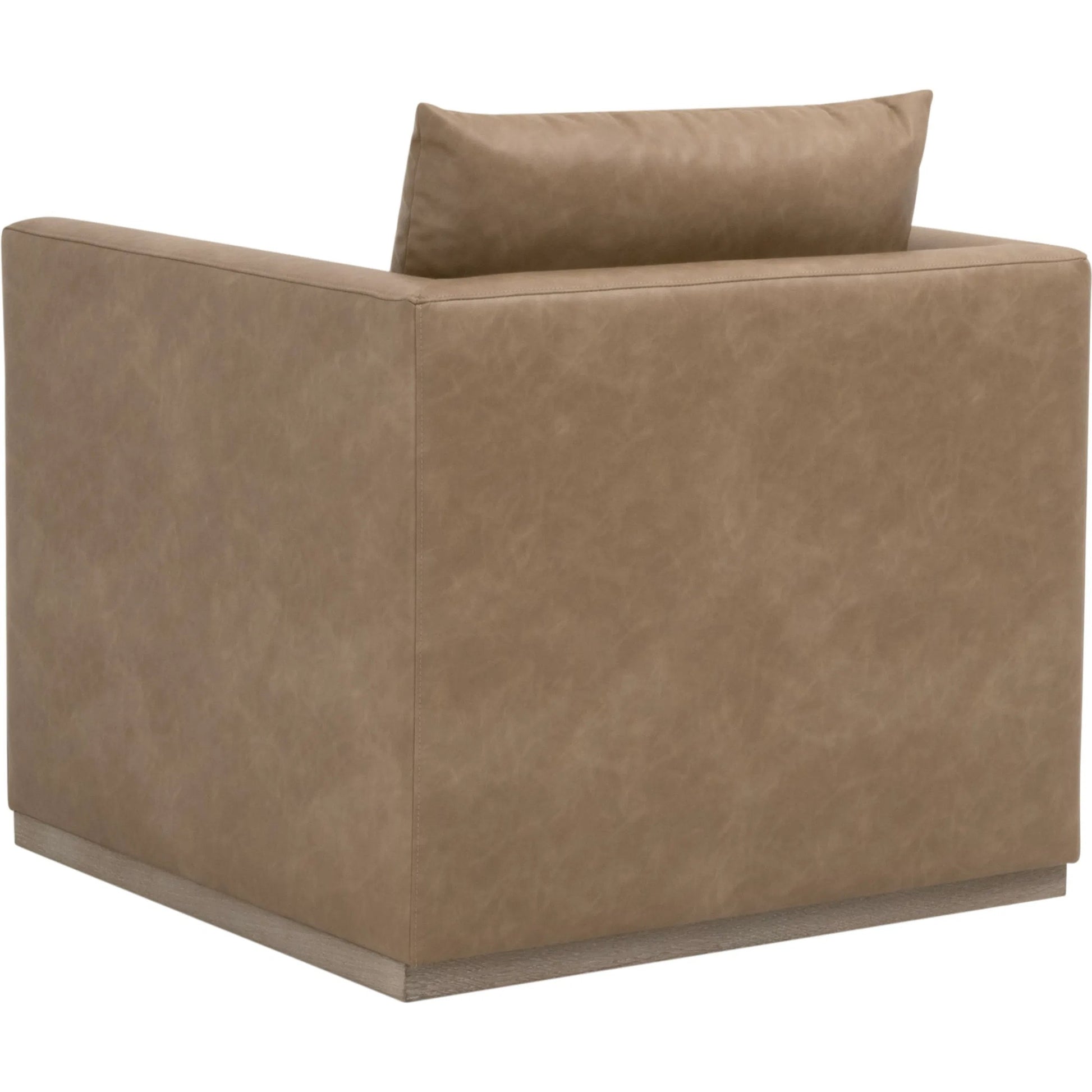 Siena Plinth Base Swivel Club Chair by Essentials For Living. Made from solid oak wood, mdf, plywood, metal in a transitional style.