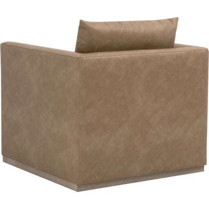 Siena Plinth Base Swivel Club Chair by Essentials For Living. Made from solid oak wood, mdf, plywood, metal in a transitional style.