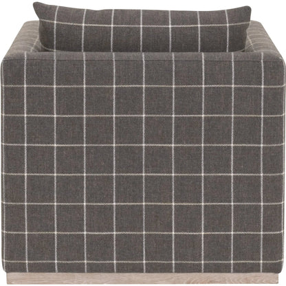 Siena Plinth Base Swivel Club Chair by Essentials For Living. Made from solid oak wood, mdf, plywood, metal in a transitional style.