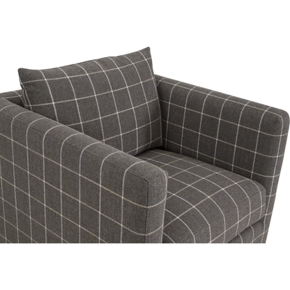 Siena Plinth Base Swivel Club Chair by Essentials For Living. Made from solid oak wood, mdf, plywood, metal in a transitional style.