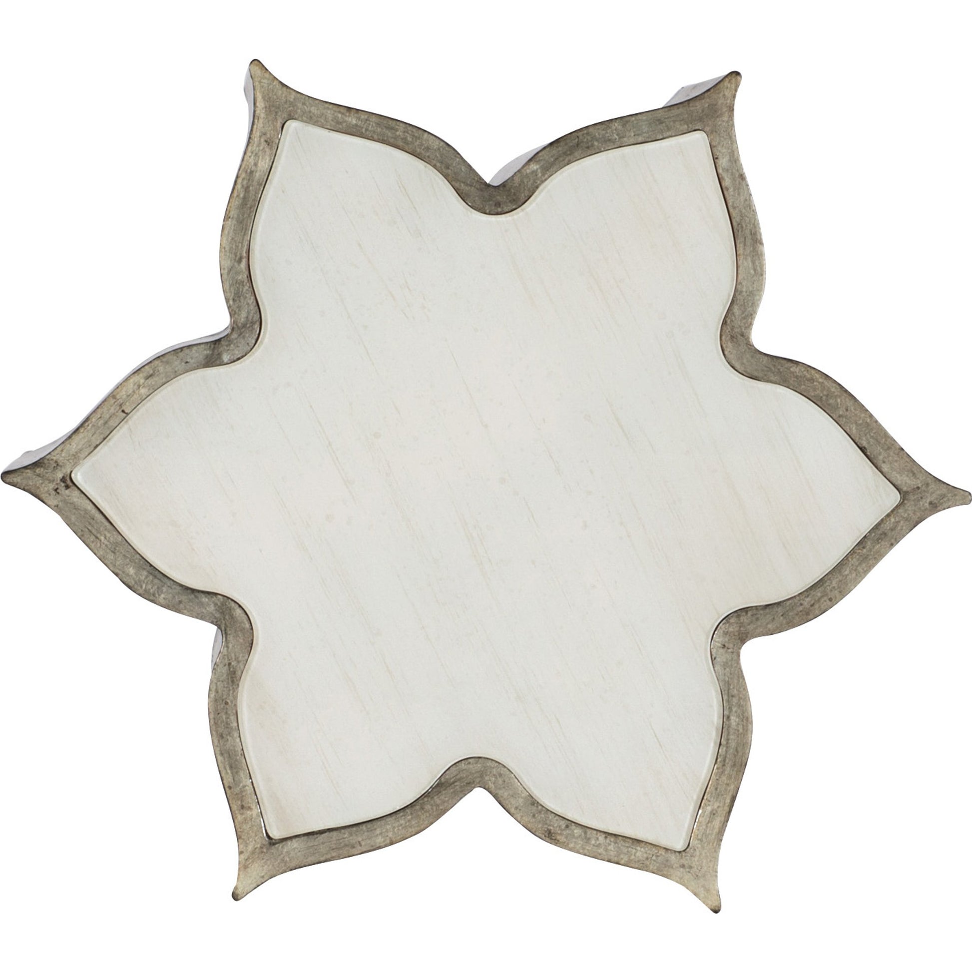 Est La Vie End Table by Hooker Furniture in meringue, jewel. Made from white painted glass in a modern style.