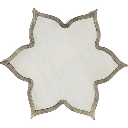 Est La Vie End Table by Hooker Furniture in meringue, jewel. Made from white painted glass in a modern style.