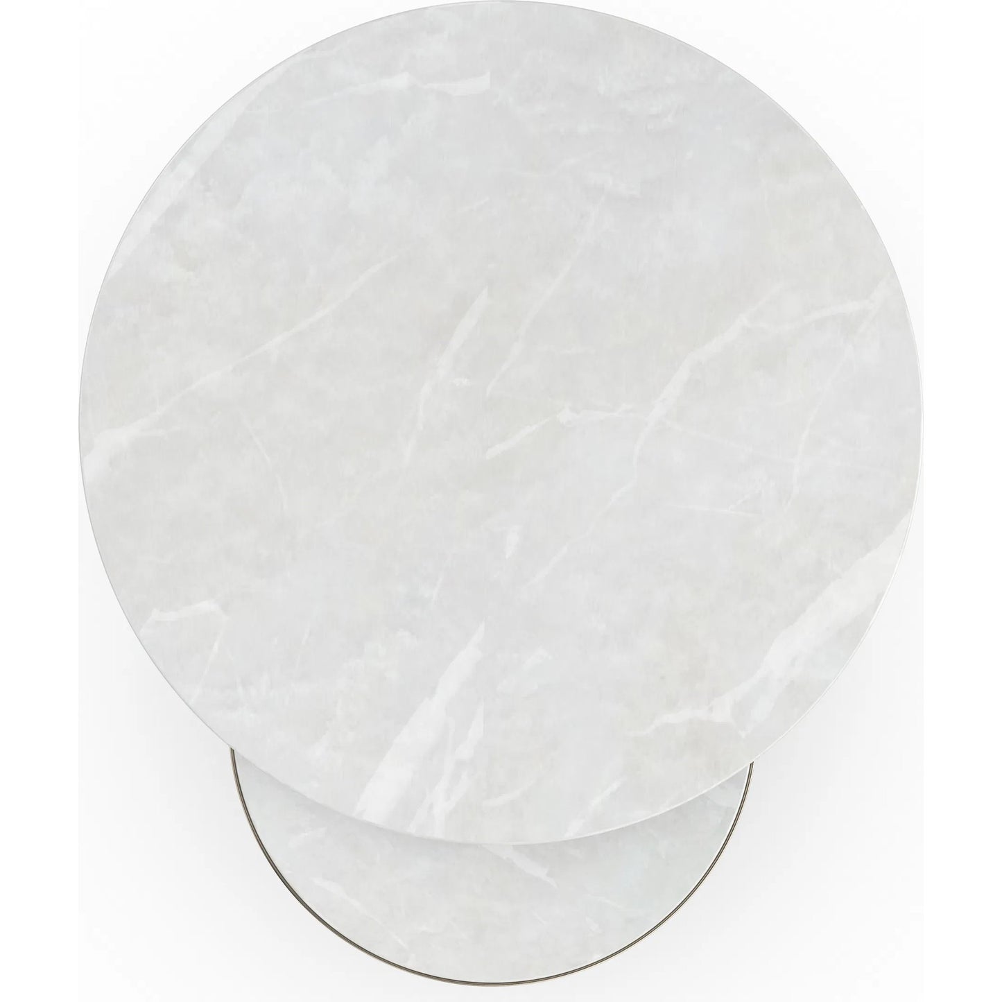 006 SI-2193894 | Additional Silo | Orbit Nesting Accent Table by Caracole in whisper of gold. Made from marble, metal in a modern style.