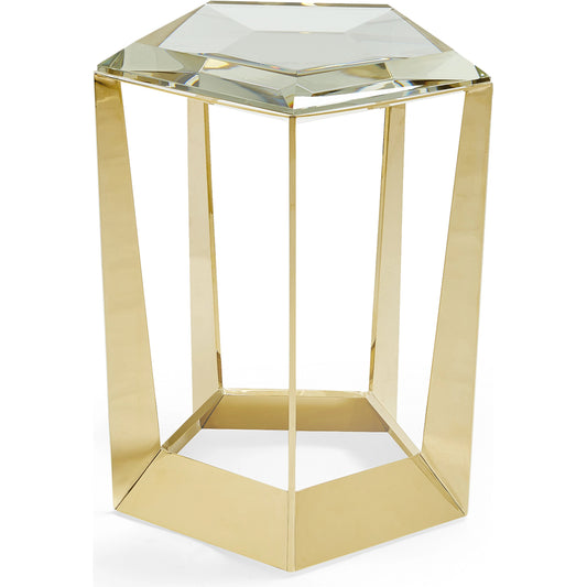 The Gem Side by Caracole in gold, crystal and majestic gold. Made from plated metal in a modern style.