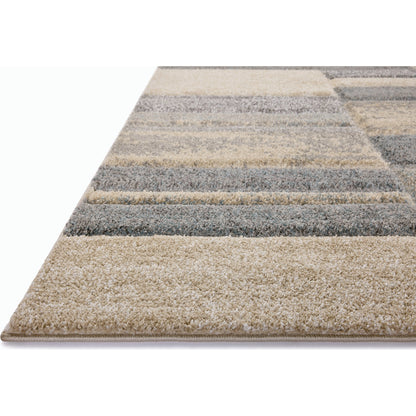 Silas SLA-07 Rug by Loloi in slate, sand. Made from 100% polypropylene in a unique style.