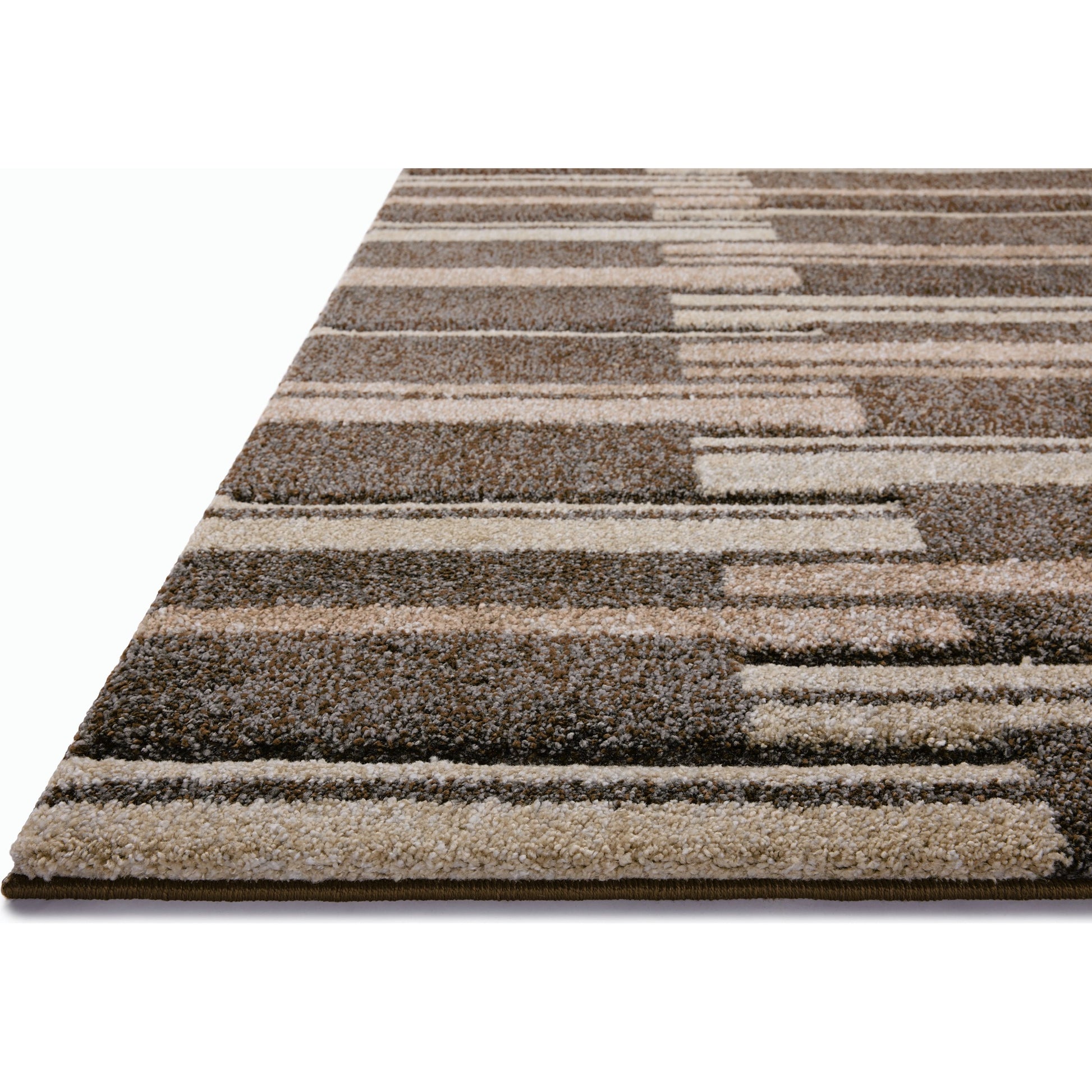 Silas SLA-08 Rug by Loloi in mocha, champagne. Made from 100% polypropylene in a unique style.