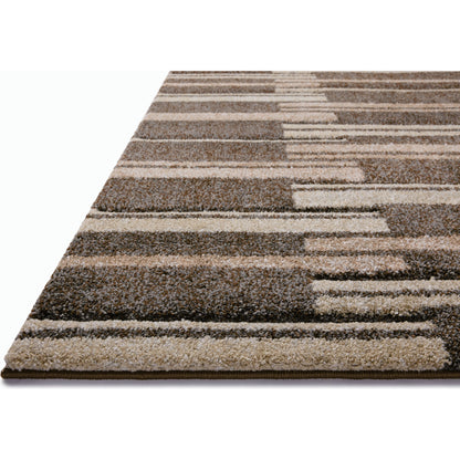 Silas SLA-08 Rug by Loloi in mocha, champagne. Made from 100% polypropylene in a unique style.