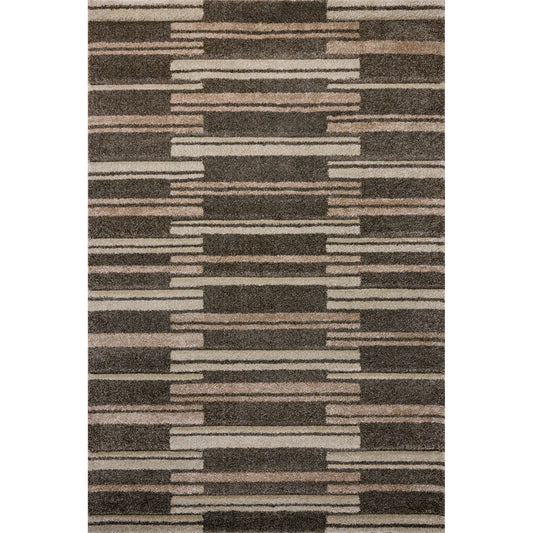 Silas SLA-08 Rug by Loloi in mocha, champagne. Made from 100% polypropylene in a unique style.