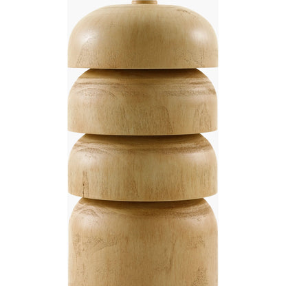 Simeon Accent Table Lamp - 535423 by Surya in white, translucent, wood, metallic gold and paintedpainted. Made from resin, linen, polyester, plastic in a modern style.