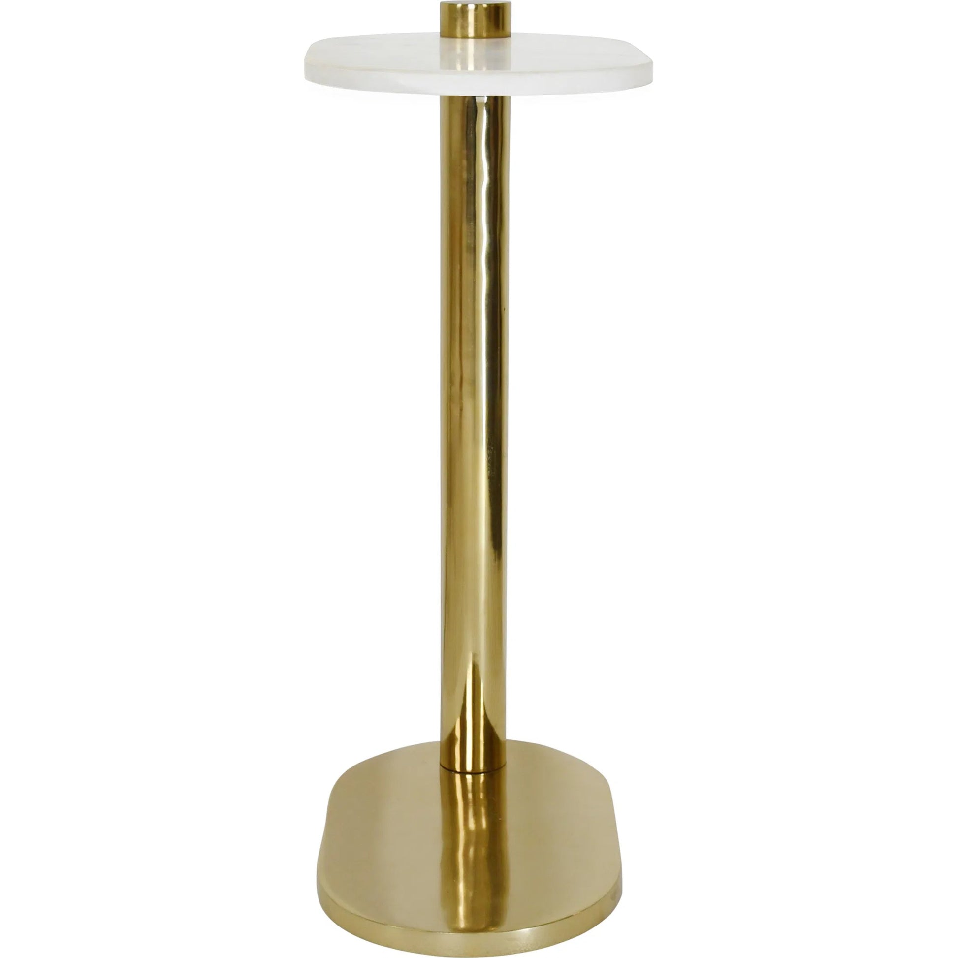Simeon Racetrack C Table by Worlds Away. Made from marble, brass in a modern style.