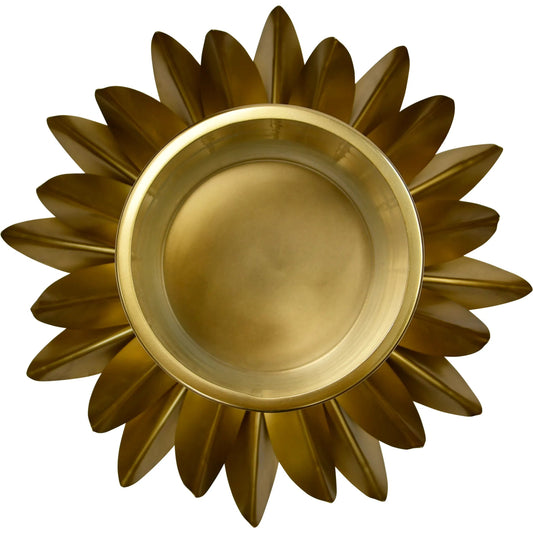 Sirius Palm Tree Hurricane by Worlds Away in antique brass. Made from unique in a coastal style.