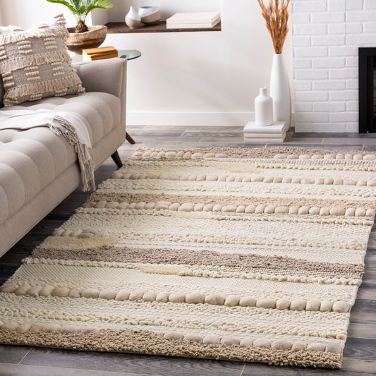 Summit II Rug - 23368 by Surya in ivory, wheat, light gray, light beige. Made from 100% wool in a unique style.