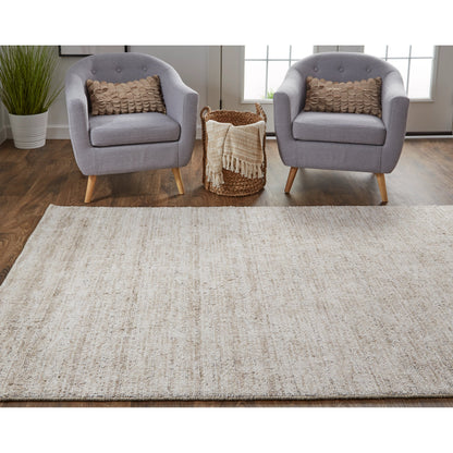 Delino Transitional Solid Rug - 6701F by Feizy in taupe. Made from viscose, wool in a unique style.