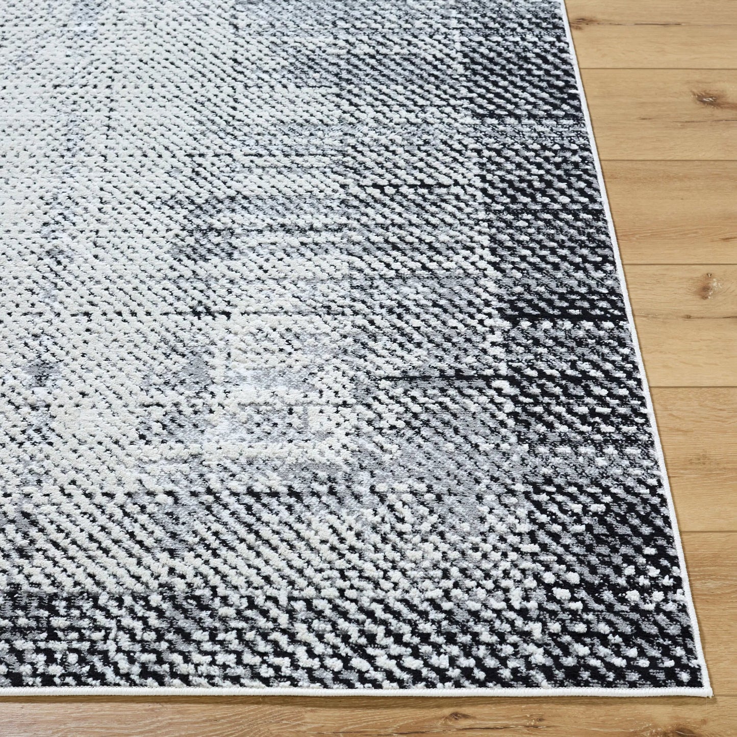 004 SI-2169018,SI-2169019 | Closeup | Siyah Rug - 537397 by Livabliss. Made from polyester, polypropylene in a unique style.
