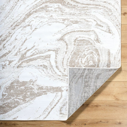 Siyah Rug - 537411 by Livabliss in light silver, ash, off-white. Made from polyester, polypropylene in a unique style.