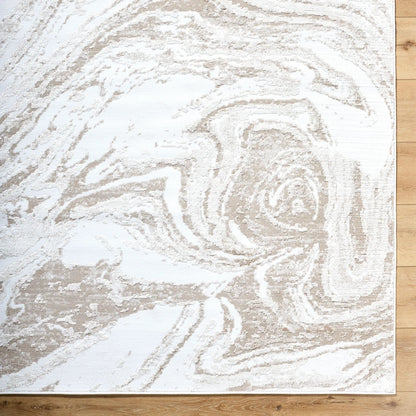 Siyah Rug - 537411 by Livabliss in light silver, ash, off-white. Made from polyester, polypropylene in a unique style.