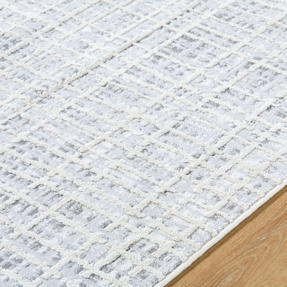 Siyah Rug - 537430 by Livabliss in light silver, silver, metallic - silver, sage. Made from polyester, polypropylene in a unique style.