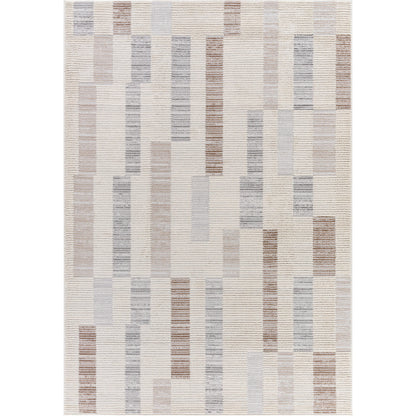 Siyah Rug - 537442 by Livabliss in white, gray, medium brown. Made from polyester, polypropylene in a unique style.