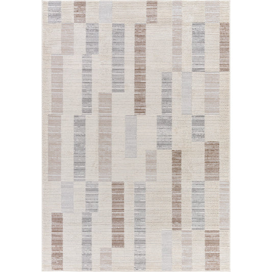 Siyah Rug - 537442 by Livabliss in light silver, silver, metallic - silver, prairie dust. Made from polyester, polypropylene in a unique style.