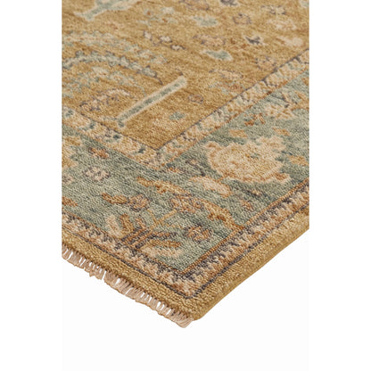 Carrington Traditional Oriental Rug - 6501F by Feizy in gold, blue, gray. Made from wool in a unique style.