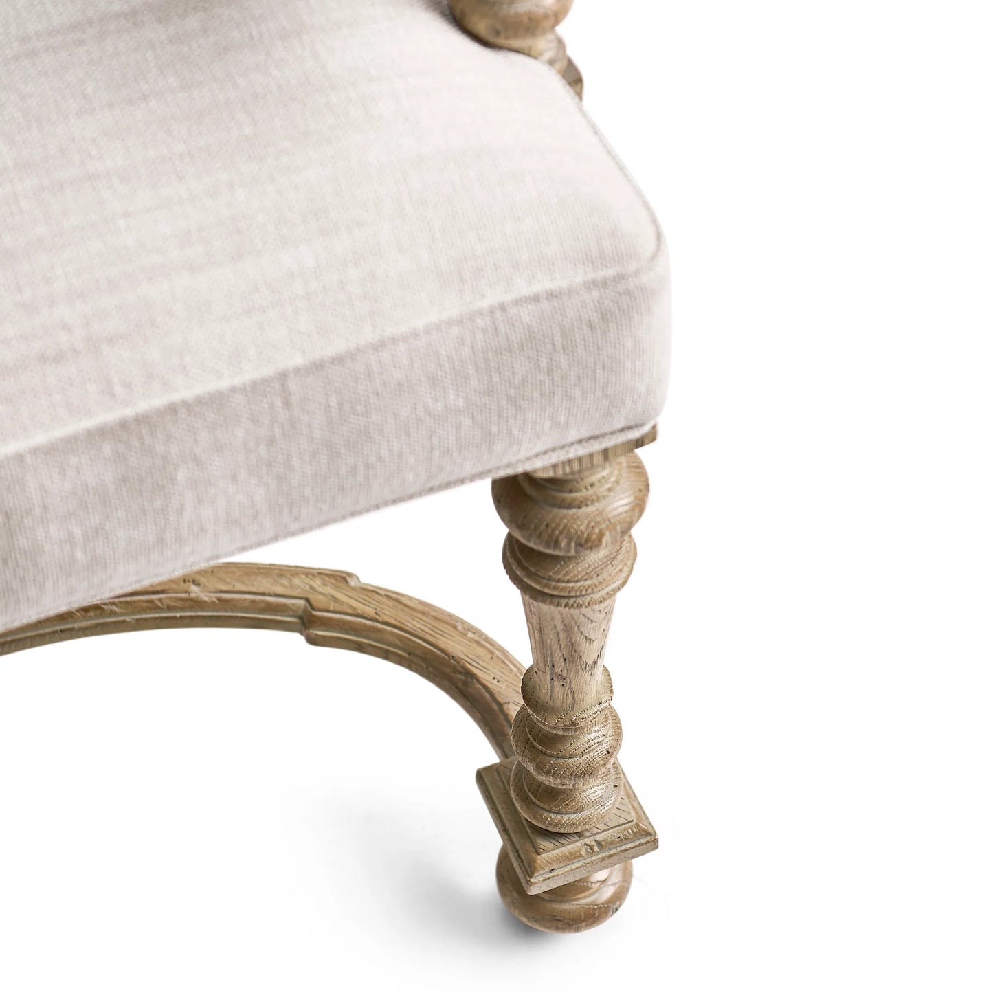 011 SI-2462620 | Closeup | Sagehill Upholstered Arm Chair (Set of 2) by Jonathan Charles in timberon grey oak. Made from oak in a traditional style.