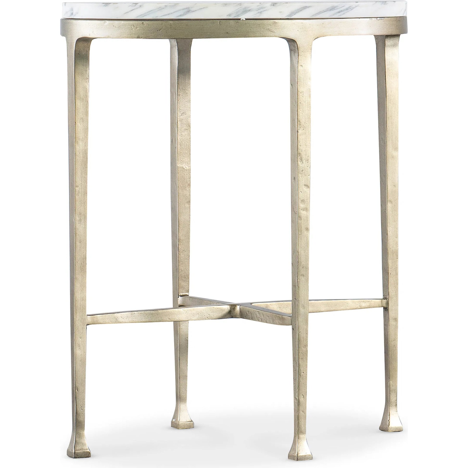 Jules Oval Drink Table by Hooker Furniture in champagne. Made from unique in a modern style.