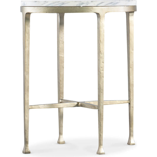 Jules Oval Drink Table by Hooker Furniture in champagne. Made from unique in a unique style.