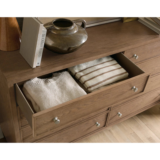 Sonnet Eight-Drawer Dresser by Hooker Furniture in medium wood and wren. Made from unique in a transitional style.